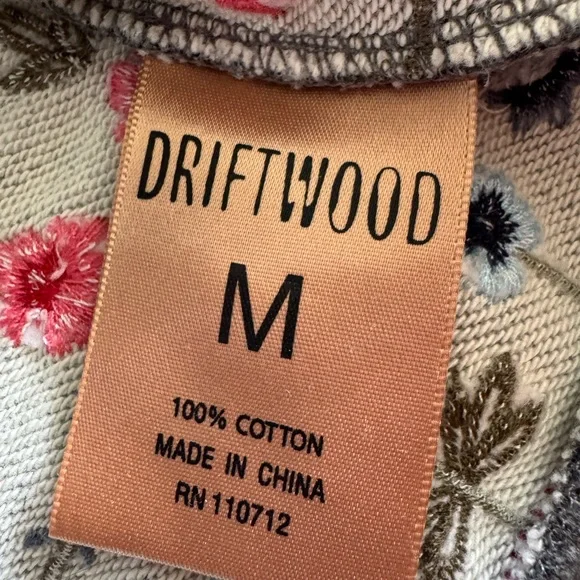 Driftwood embroidered zip up hoodie - Picture 4 of 7